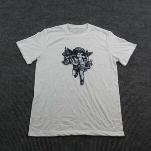 Angel Cherub Shirt Mens M White Short Sleeve Crew Neck Cotton Jersey Graphic Tee